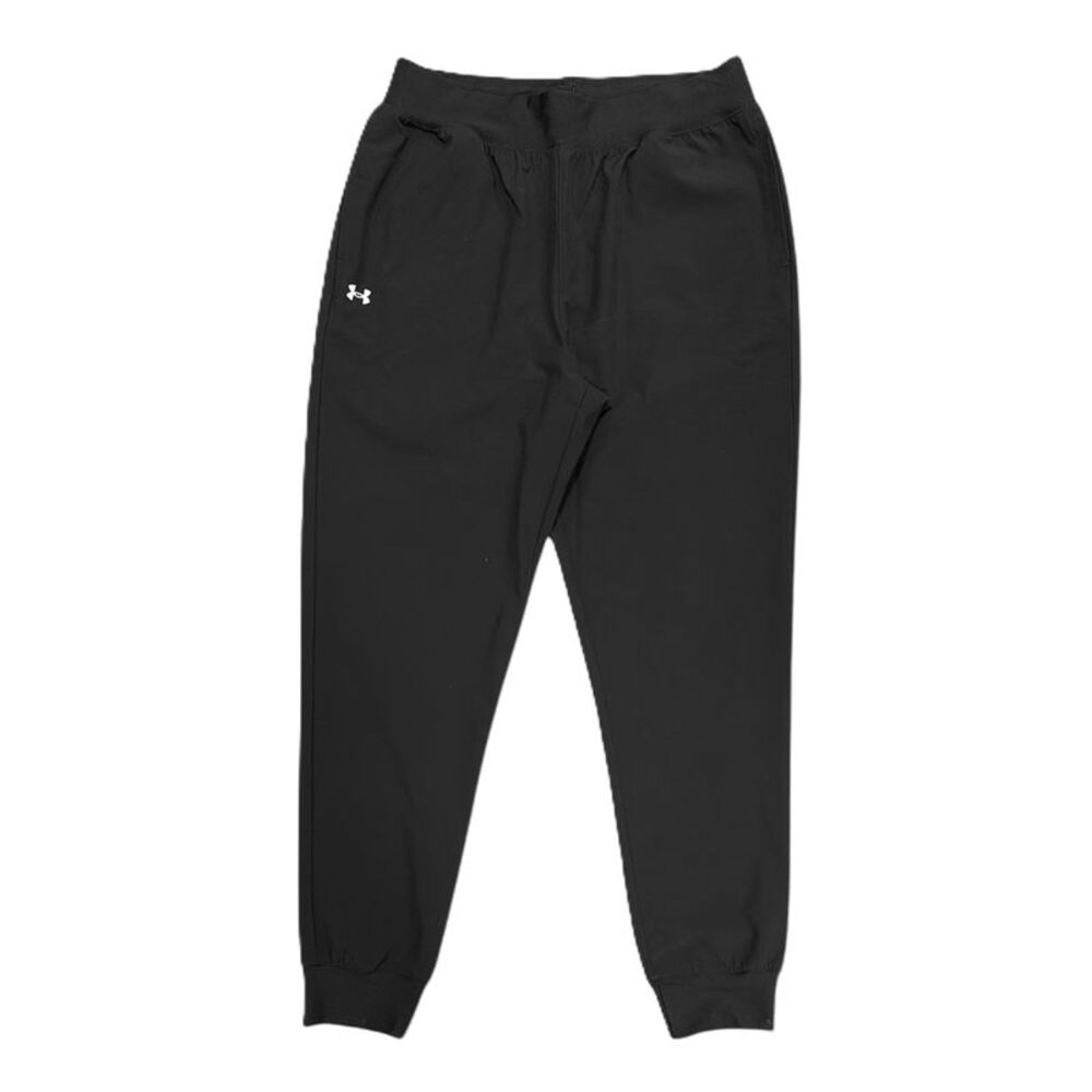 Under Armour Women's Rival High Rise Woven Jogger, 1382727 - Black (001)